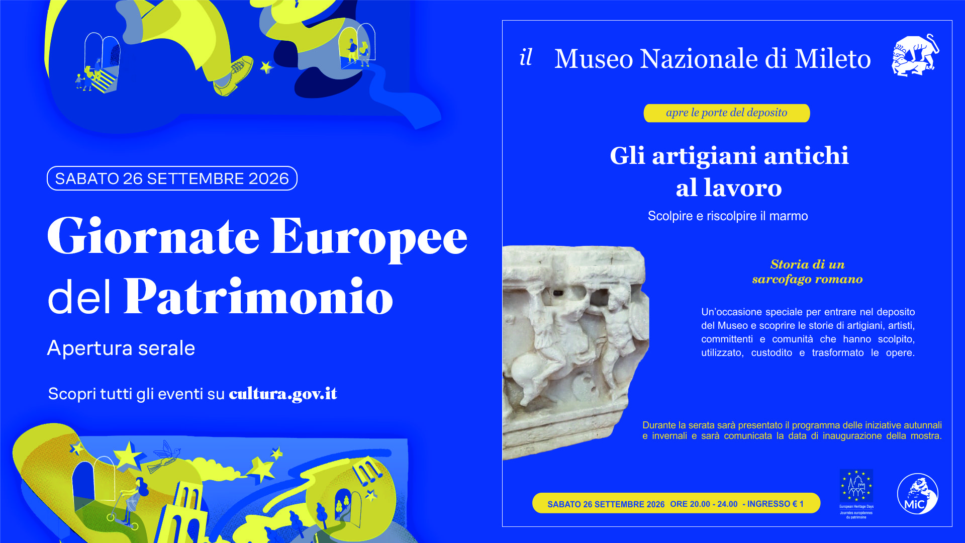Gli artigiani antichi a lavoro: scolpire e riscolpire il marmo Museo di Mileto - GEP26